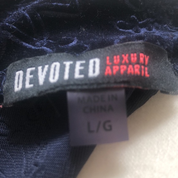 Like new Royal Blue Velvet Dress - Picture 5 of 5